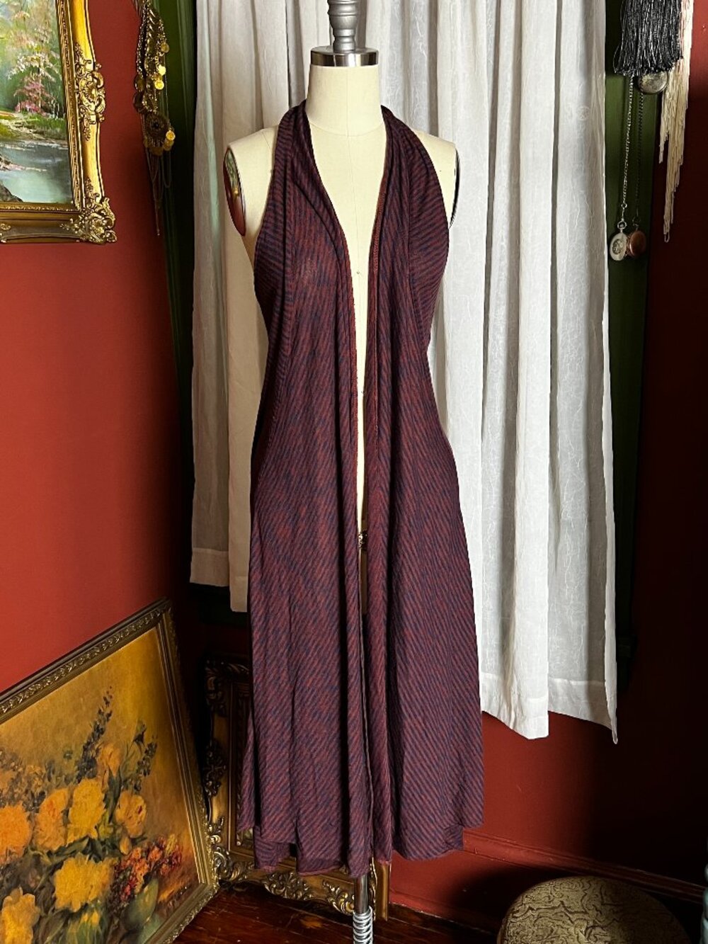 Racerback duster vest